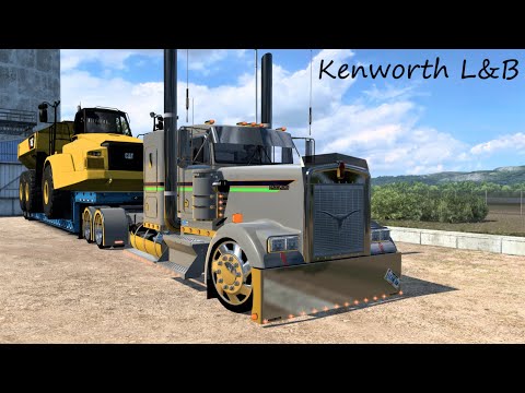 American Truck Simulator 2021 4K Kenworth W900 L&B Custom CAT 745c Haul Bend to Eugene 1.41