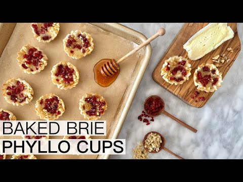 BAKED BRIE PHYLLO CUPS