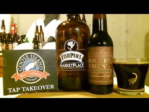 Goose Island Bourbon County Brand Barleywine ✪ 2013 ✪ (12.1% ABV) DJs BrewTube Beer Review #496