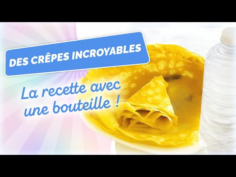 MEILLEURES CRÊPES! Recette Facile et Rapide avec une Bouteille