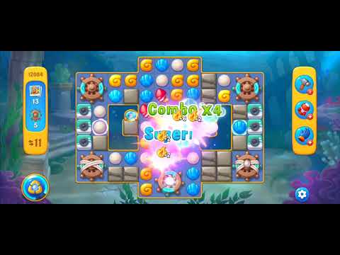 Fishdom Easy Level 12084 (with ingame lightning and bomb boosters) @choraelmin