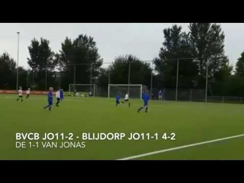 BVCB JO11-2 - Blijdorp JO11-1 (4-2) - De 1-1 van Jonas