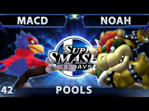SSS 42 - SPY MacD (Falco) Vs. Noah (Bowser) SSBM Pools - Smash Melee