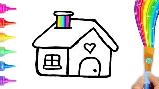 Coloring and Drawing House for Kids, Toddlers Home sweet Home | Creative World
