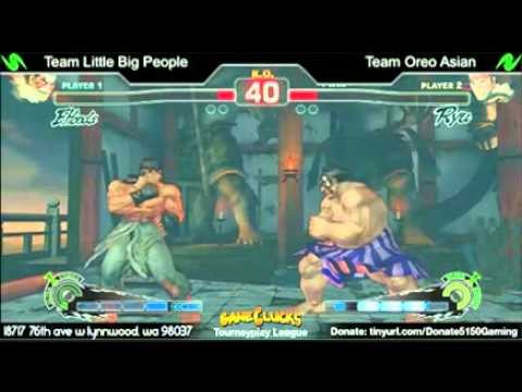 Tourneyplay SSF4 3v3s Grand Finals 2   Little Big People vs Oreo Asian Part 1