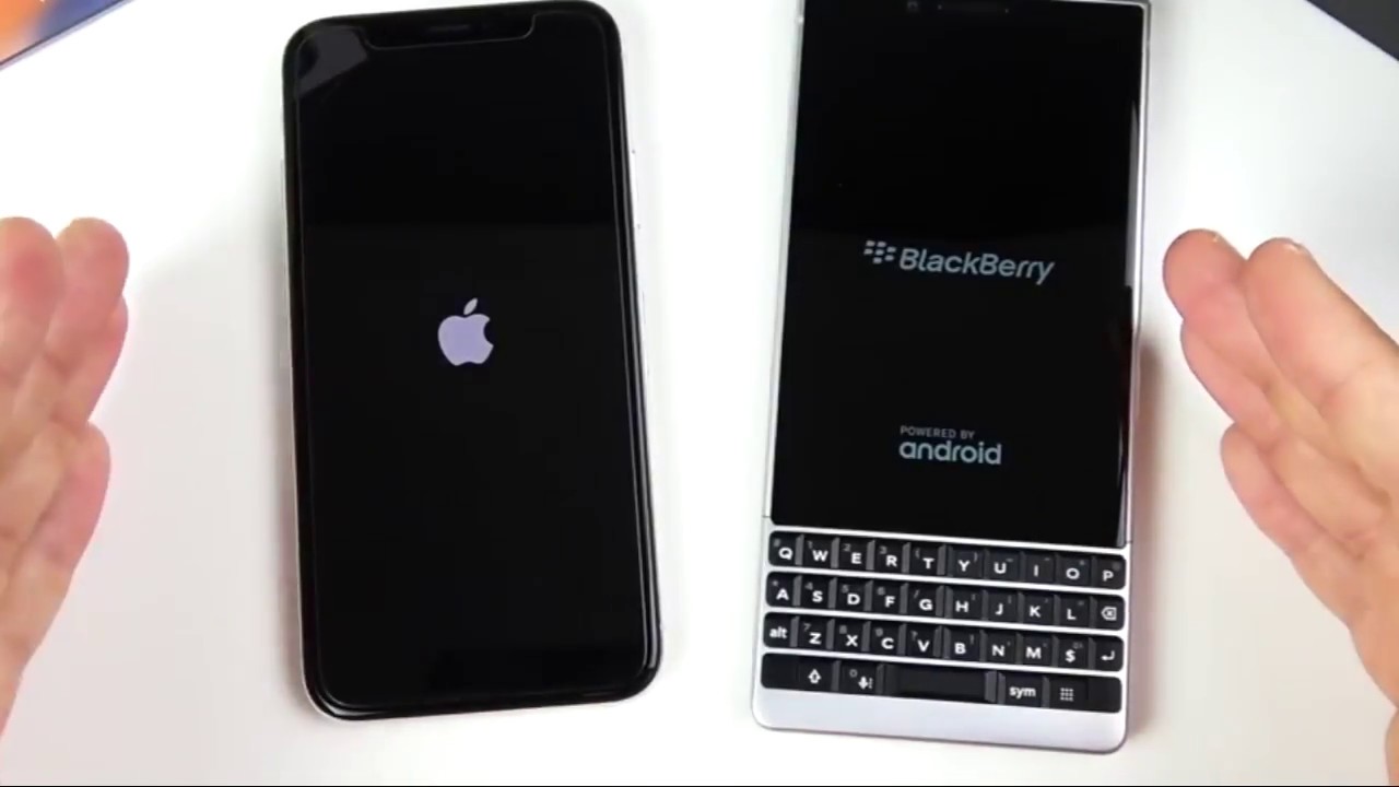 iPhone X vs BlackBerry Key 2 Speed Test