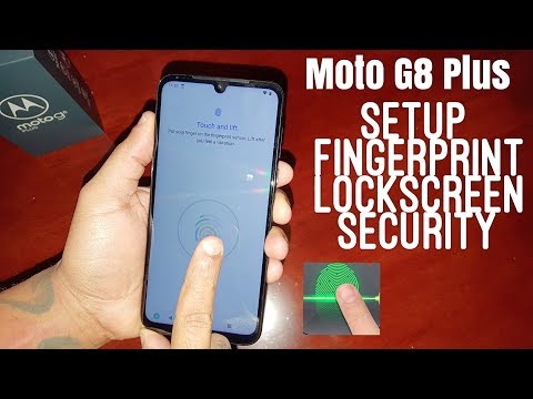 Moto G8 Plus Setup Fingerprint LockScreen Security