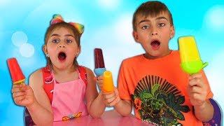 Alika making fruit ice cream