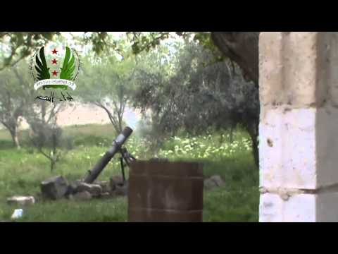 استهداف مقرات النظام في الكلية الحربية بقذائف الهاون من قبل لواء النصر في بلدة الدار الكبيرة في ريف حمص