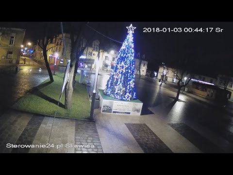 Sterowanie24.pl - Skawina Choinka na płycie runku. (2018-01-01)