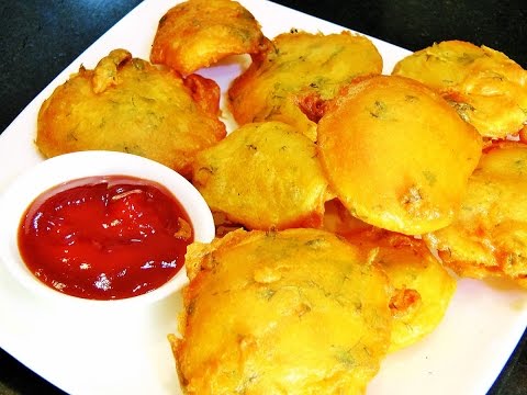 बटाटयाची भजी | Kurkurit Batatyachi Bhaji | Aloo Pakora | Crispy Potato Fritters |  madhurasrecipe Video