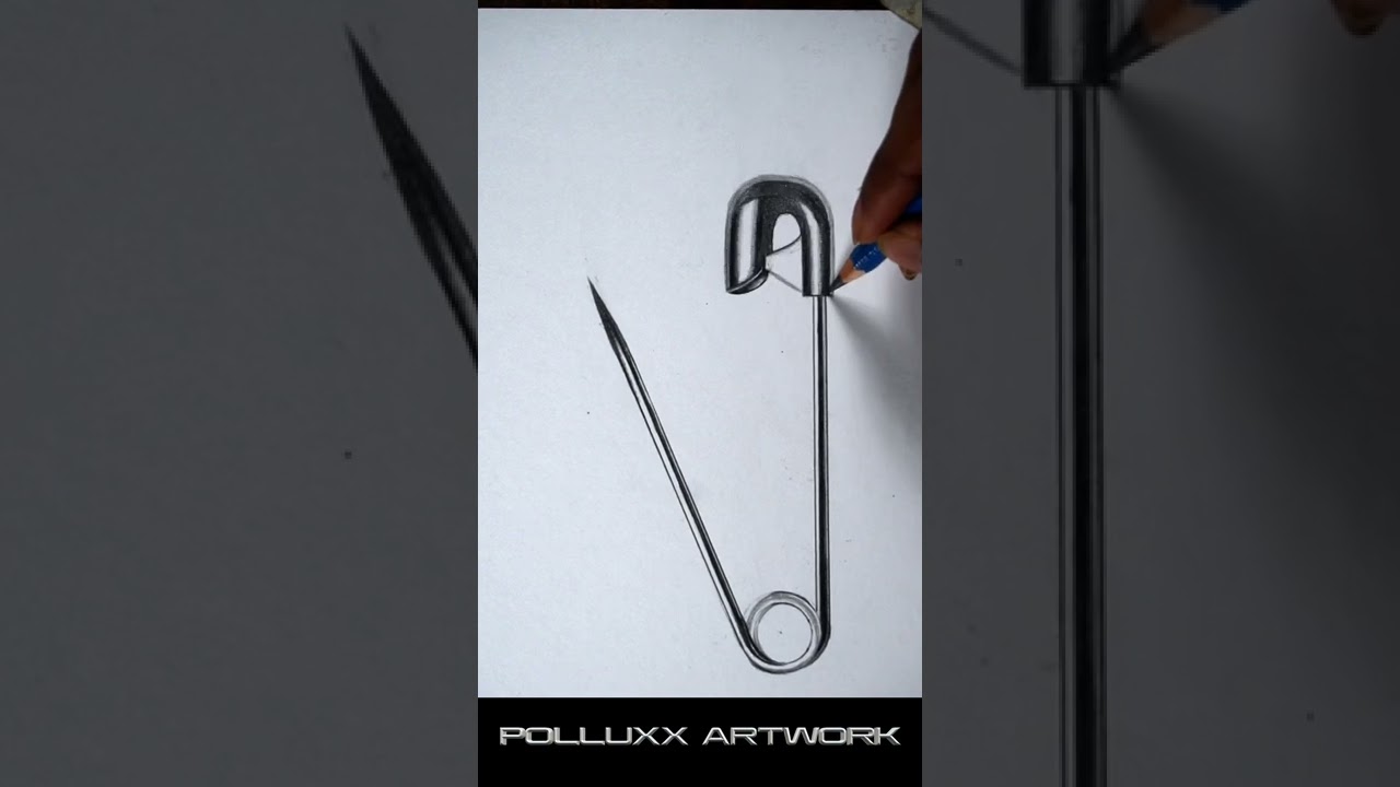 safety pin drawing