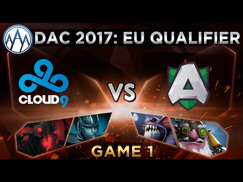 Cloud9 vs Alliance Game 1 - DAC 2017 Europe Qualifier - @DotaCapitalist & @BTSGoDz