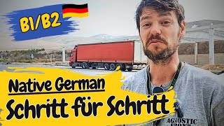 Deutsch lernen auf der Straße! | Learn German with Conversation B1/B2
