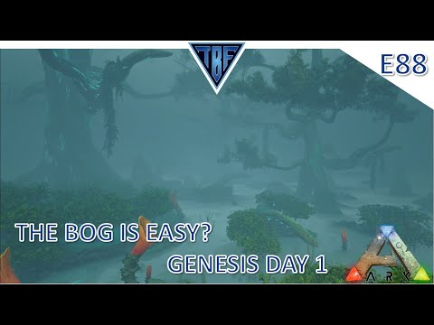 Day 1 on Genesis! The Bog is easy start? Ark Survival Evolved Modded Story Cluster - Genesis Map E88