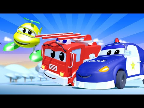 Videos de camiones para niños - La SUPER PATRULLA Bebé - bebés en Auto City