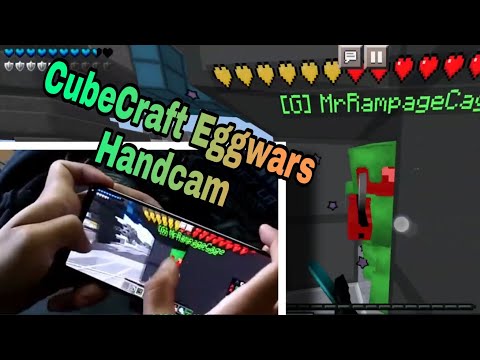 DevaRoi MC - CubeCraft Eggwars (Mobile) with Handcam || MCPE pvp footage // Minecraft pe gameplay  - DevaRoi MC