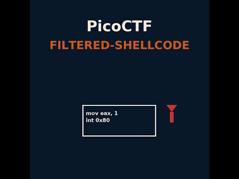 PicoCTF filtered-shellcode Binary Exploitation challenge walkthrough - assembly execve in 32-bit.