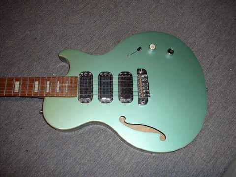 Brownsville Choirboy 3 Pickup Semi Hollow Guitar with Gig Bag - Sage Green Metallic image 9