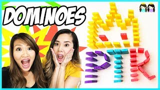 Amazing Dominoes Challenge with Princess ToysReview!!!