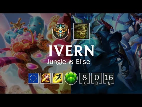 Ivern Jungle vs Elise - EUW Challenger Patch 8.21