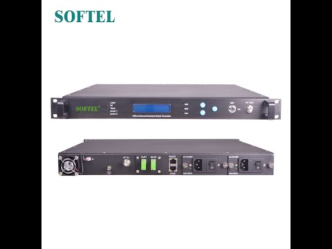 1550nm External Modulated Optical Transmitter FTTH Fiber Optic Transmitter with Dual Power Supplies