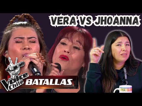 VERA LUKSIC VS JHOANNA OYANEDER - Sola otra vez | BATALLAS | The Voice Chile | VOCAL COACH REACCIONA