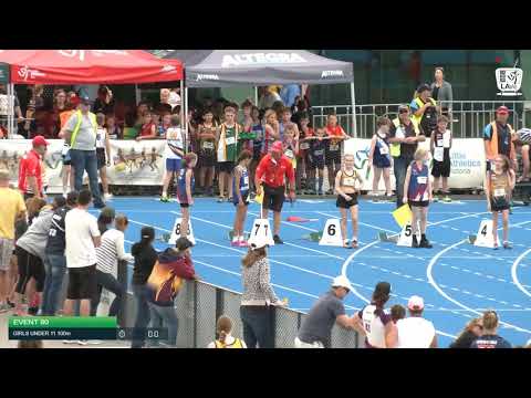 Girls Under 11 100m H9 - 2020 State Combined Events Championships // LAVicTV