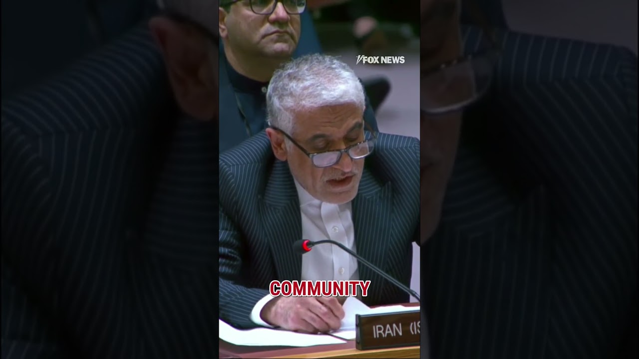 SHARP REBUKE: Iran's ambassador to the UN condemns President Trump's ultimatum #shorts #iran #trump