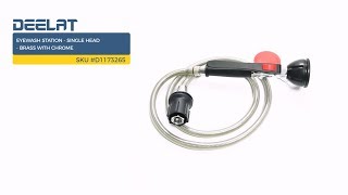 Eyewash Station - Single Head - Brass with Chrome SKU #D1173265
