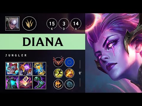 Diana Jungle vs Nidalee - EUW Grandmaster Patch 25.06