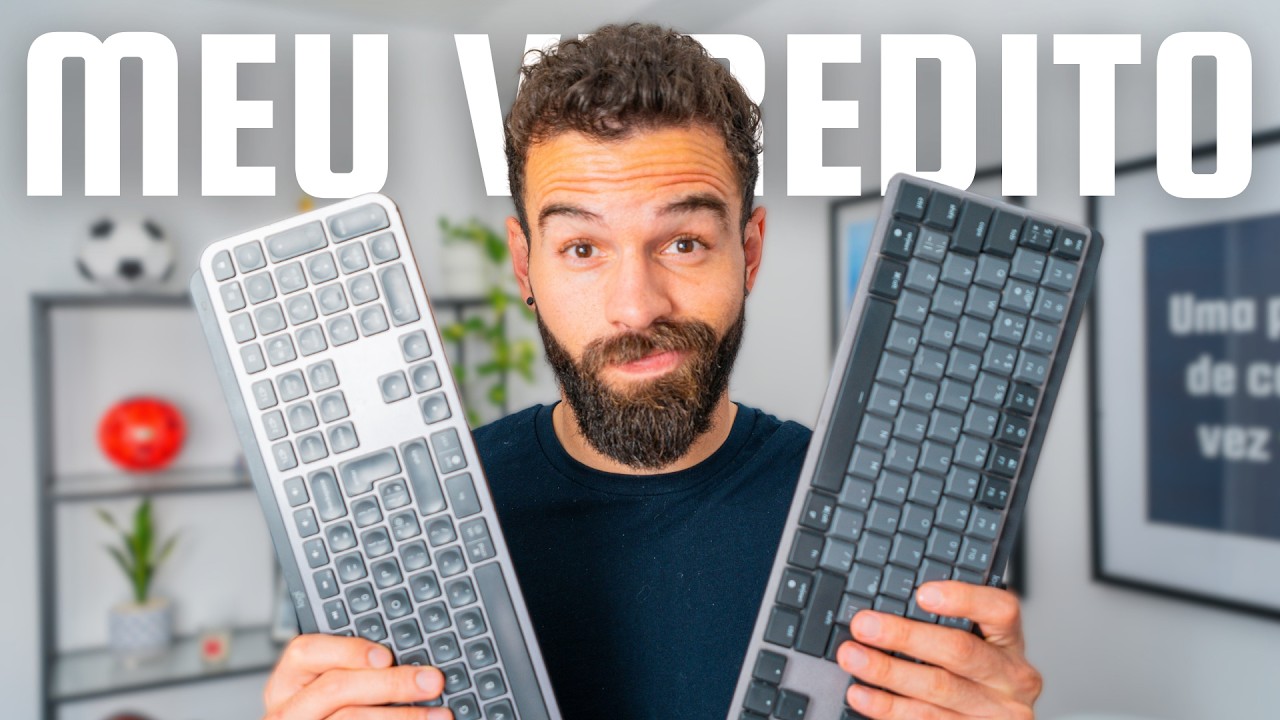 Miniatura da avaliação em vídeo de Teclado Logitech MX Keys S 920-011564 Cinza Claro