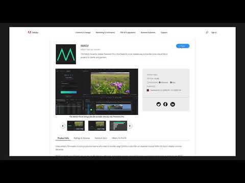 How to installing the MASV Panel for Adobe Premiere Pro