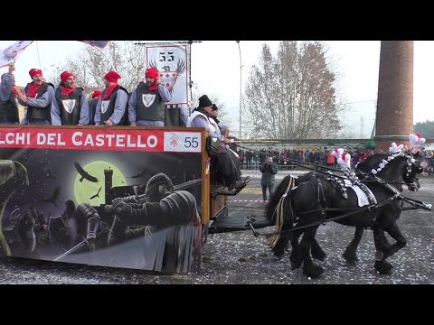 I Falchi del Castello carro da getto - Carnevale Ivrea 2016