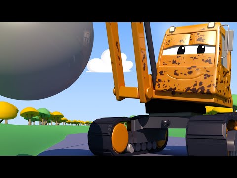 Toms Autowaschanlage -  Dane der Abrisskran ist voll mit Matsch - Cartoons für Kinder 🚓 🚒