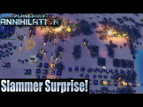 Planetary Annihilation 8 Player FFA - Slammer Surprise!