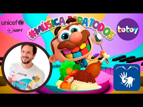Capa de Totoy e Felipe Mafra no MÚSICA PARA TODOS cantando José Comilão Arroz Feijão!!! Em Libras