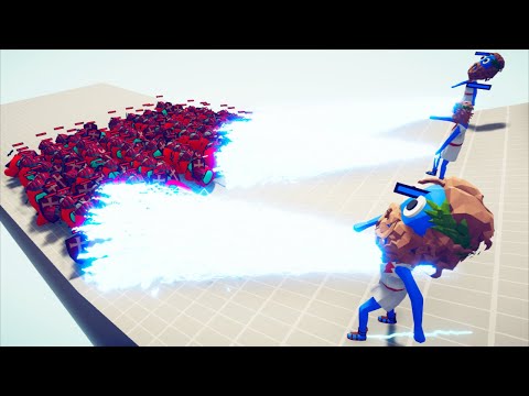 100x AMONG US KNIGHT vs 3x GOD UNITS - Totally Accurate Battle Simulator TABS