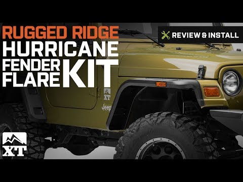 Jeep Wrangler Rugged Ridge Hurricane Fender Flare Kit (1997-2006 TJ) Review & Install