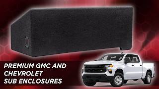  Metra & Vibe Sub Enclosure - Fits Chevy Silverado | GMC Sierra Crew Cab 2019-2025 (GM-SL1-10) 