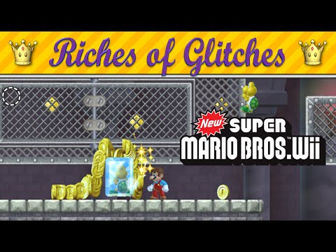 Riches of Glitches in New Super Mario Bros. Wii (Glitch Compilation)