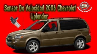 Ubicación Del Sensor De Velocidad 2006 Chevrolet Uplander