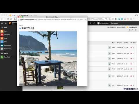 TYPO3 8.7 für Redakteure - Teil 05:  Überblick über das Dateilisten Modul