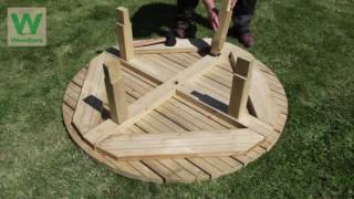 Woodford Timber Instructional Video #2: The 8 Seat Round Picnic Table