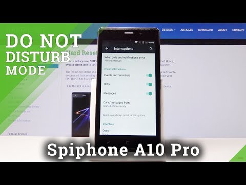 How to Activate Do Not Disturb Mode in Spiphone A10 Pro - DND Mode