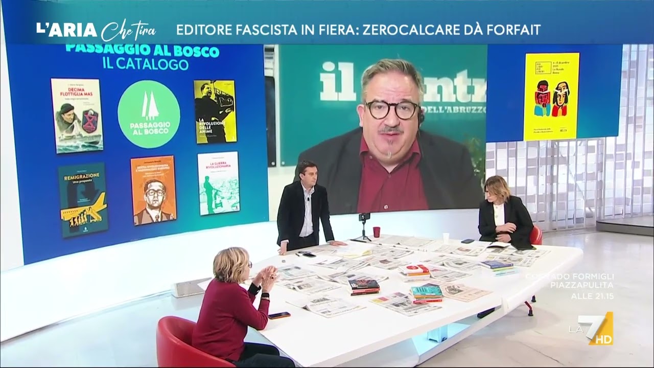 Telese sulla polemica Zerocalcare-Passaggio al Bosco: “I libri non vanno bruciati, anche ...