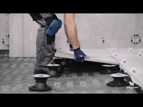 Peygran plots for raised floors / pedestals - start to finish pavers installation