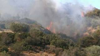 preview picture of video 'Fire near Vrisa 11092004'