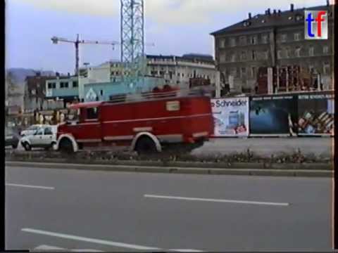 Feuerwehr Stuttgart: Alarmfahrt Löschzug 2, 1989.