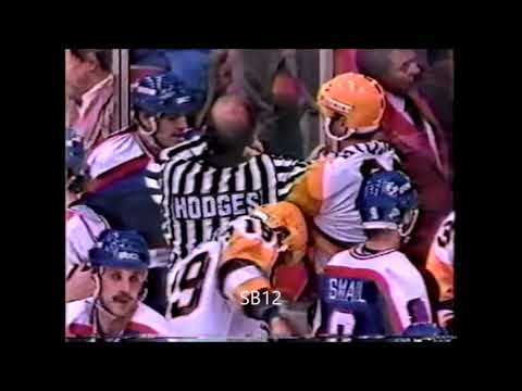 Winnipeg Jets vs Pittsburgh Penguins (Bench-clearing brawl ) Nov. 22/1985